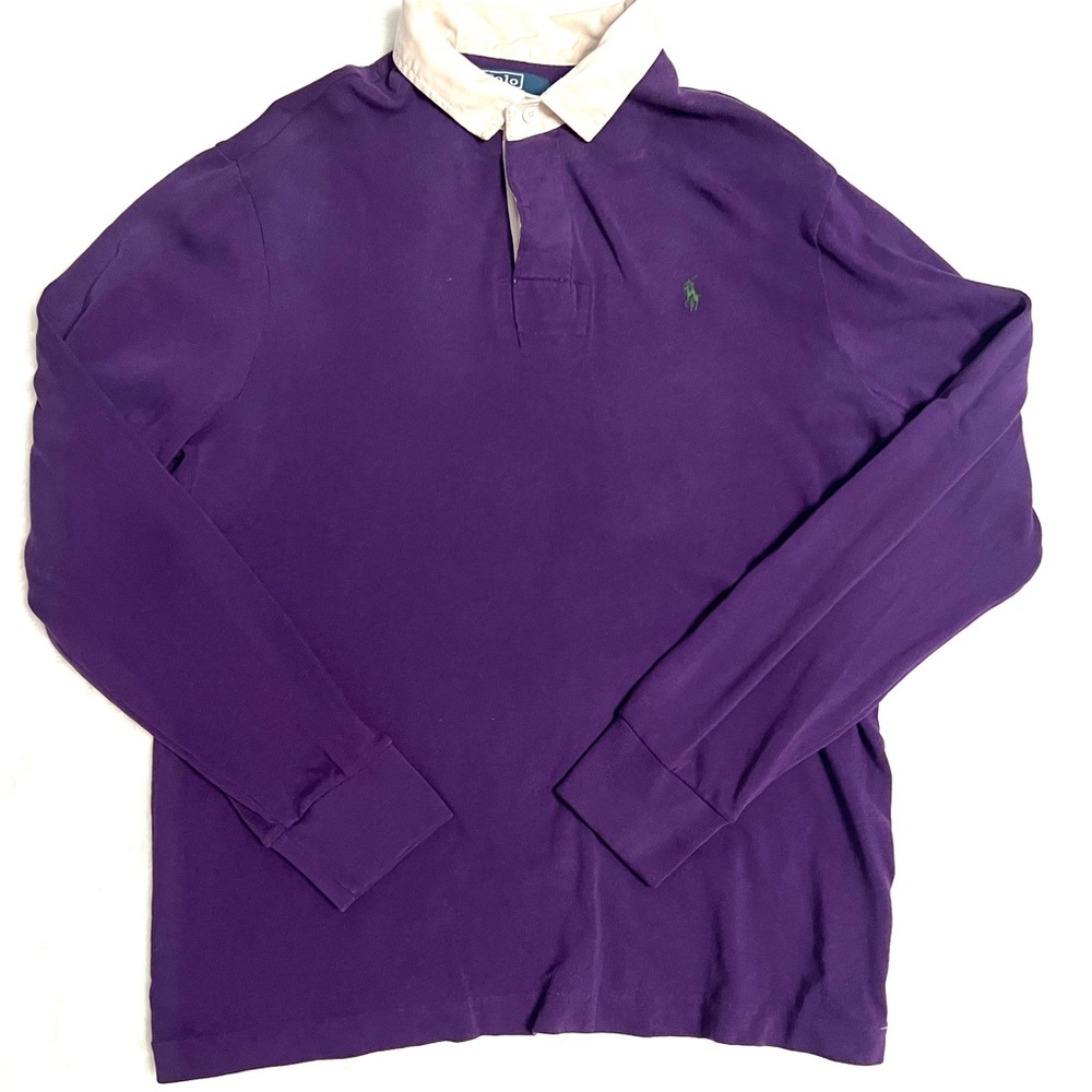 Ralph Lauren Purple Long Sleeve Polo
